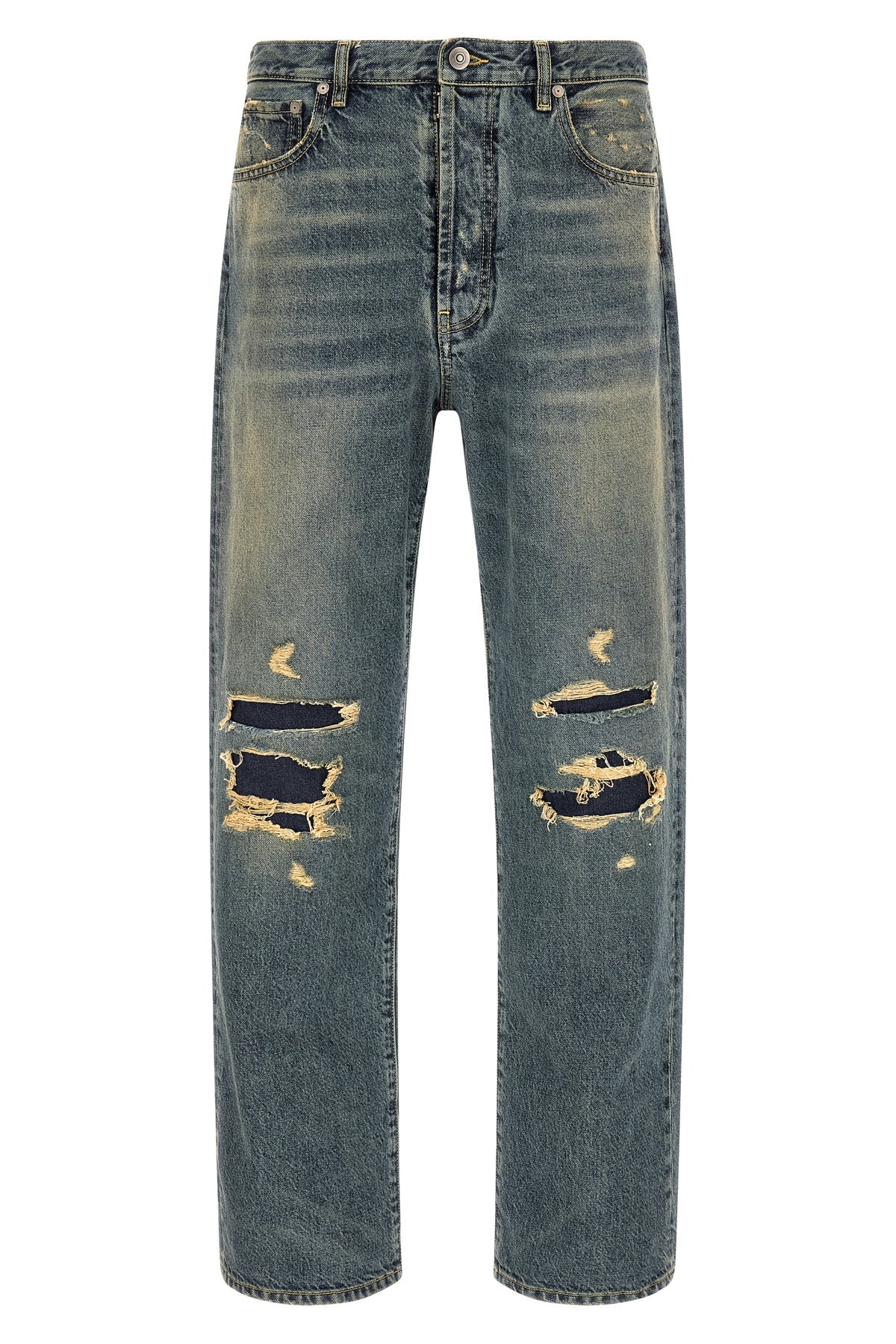 maison margiela distressed denim trousers jeans