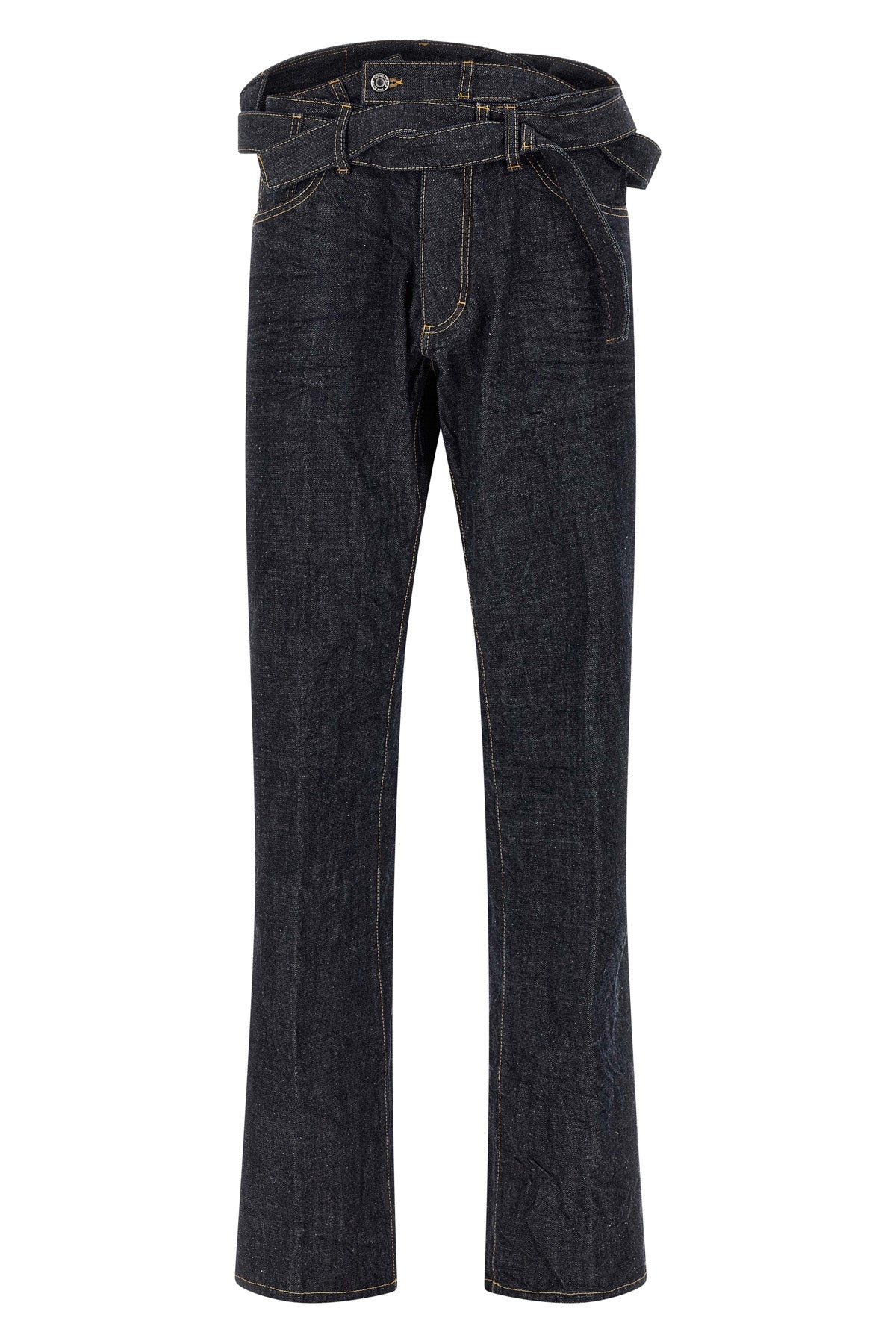 magliano x dsquared2 capsule butch jeans in garment-dyed cotton denim