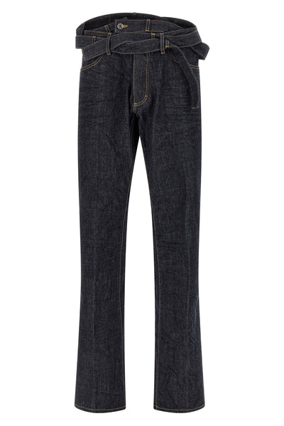 magliano x dsquared2 capsule butch jeans in garment-dyed cotton denim
