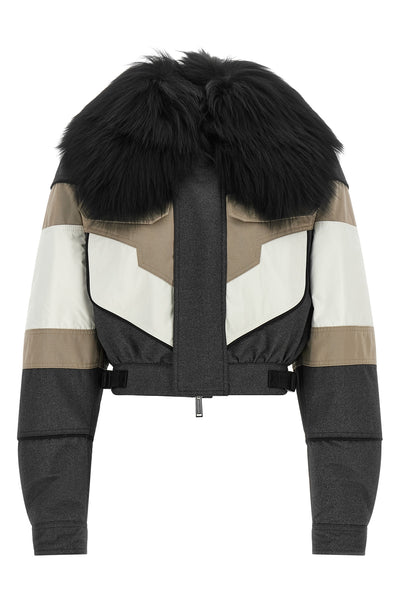 the couture ski dsquared2 bomber jacket redefines alpine outerwear through a sop