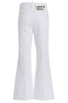 super flared cropped cotton denim jeans