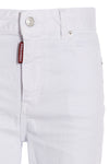 super flared cropped cotton denim jeans
