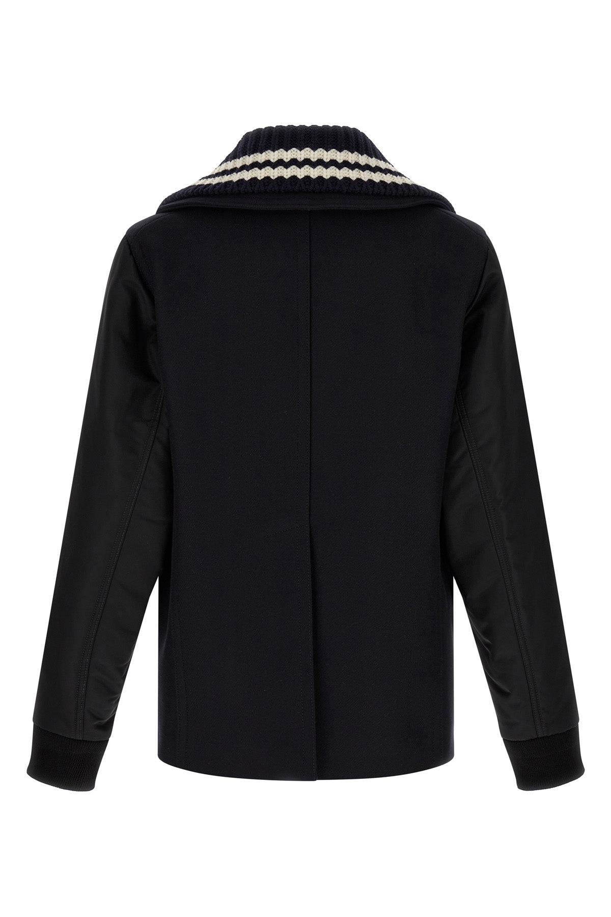 hybrid peacoat double-breasted wool coat