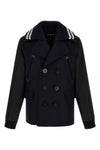 hybrid peacoat double-breasted wool coat