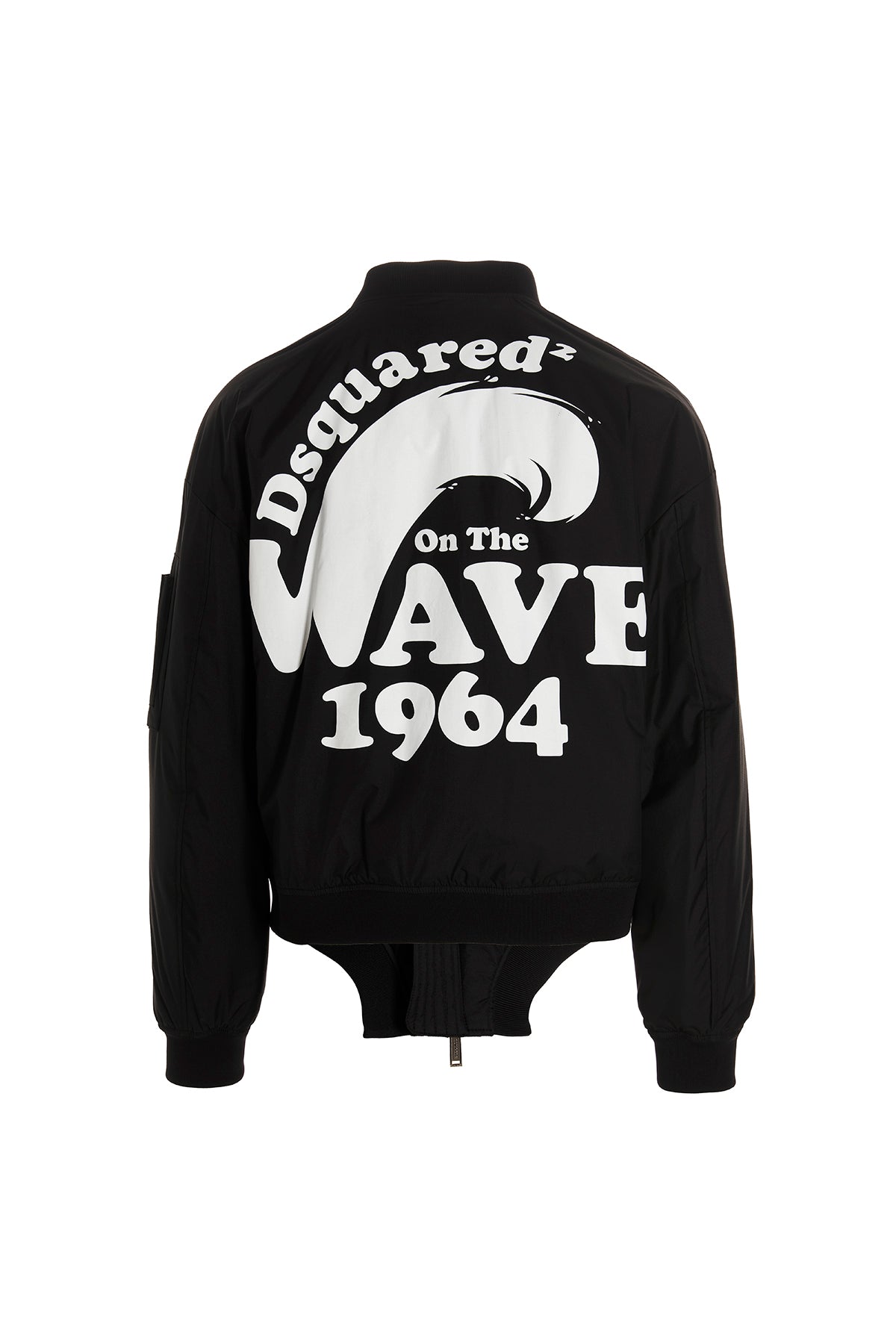 d2 on the wave padded nylon bomber jacket