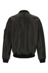 leather bomber jacket