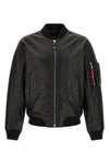 leather bomber jacket