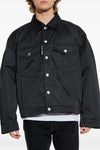 jacket in semi-gloss fabric
