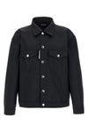 jacket in semi-gloss fabric