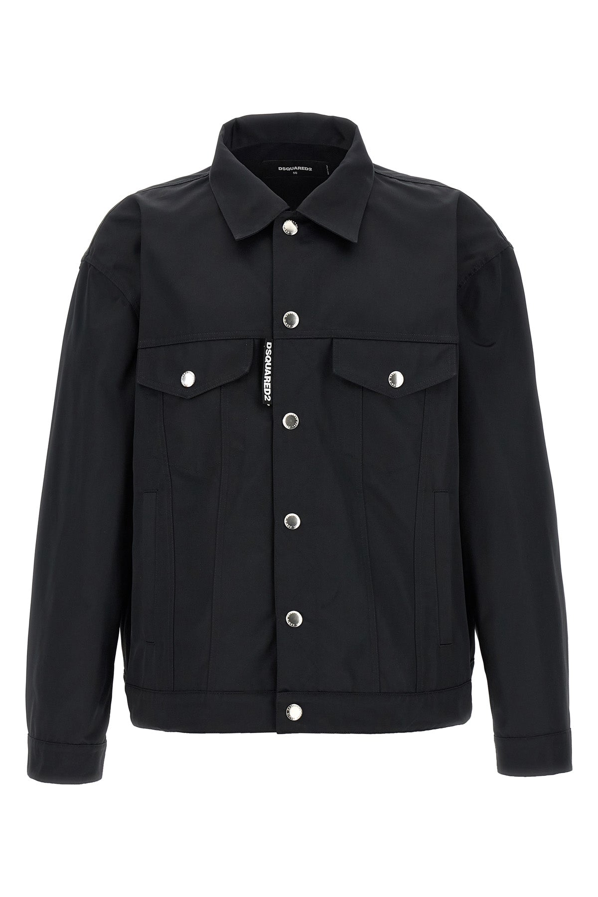 jacket in semi-gloss fabric