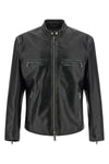 bad boy biker jacket in used-effect leather