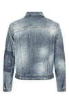 la jean destroyed effect cotton denim jacket