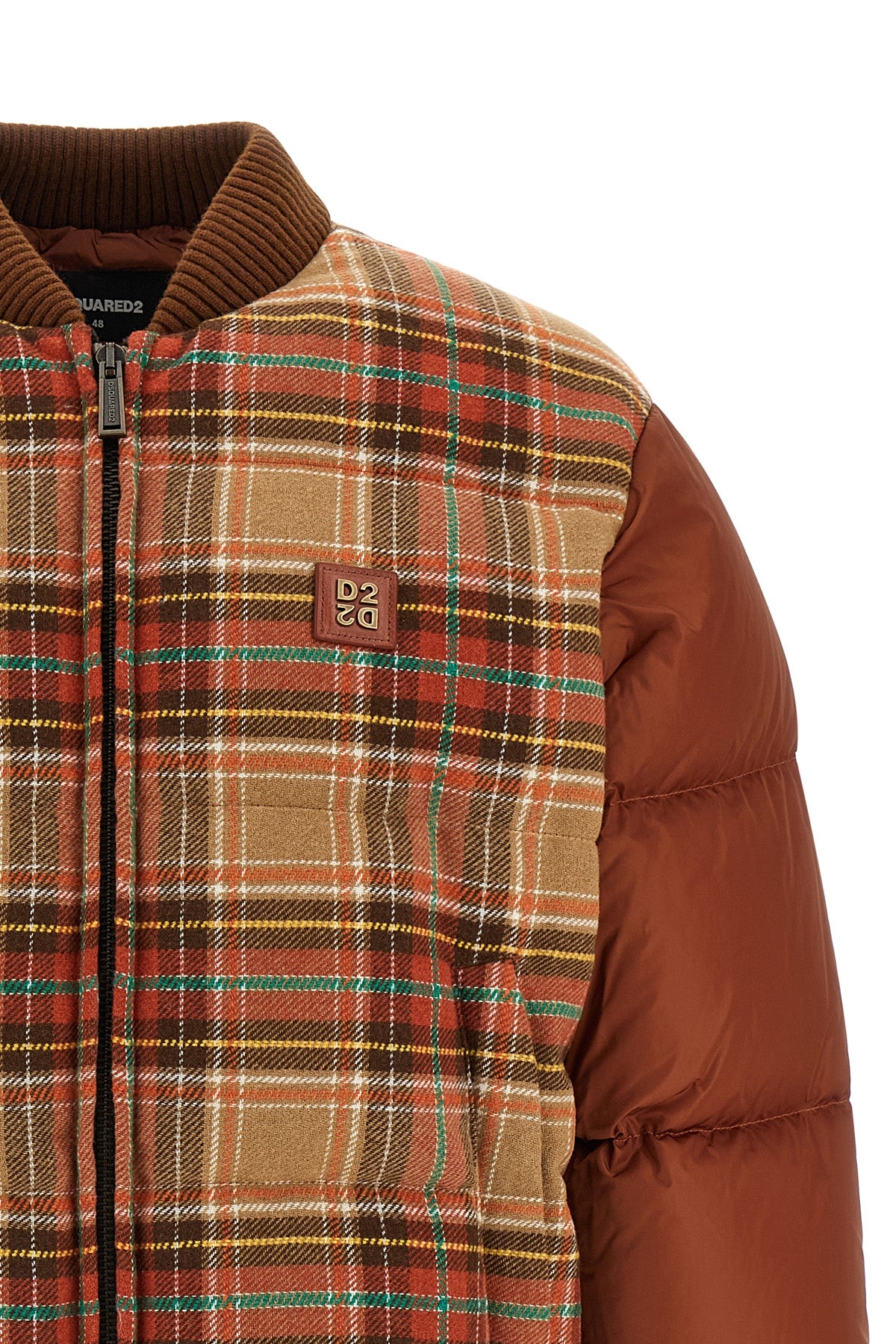 the padded hybrid bomber jacket by dsquared2
