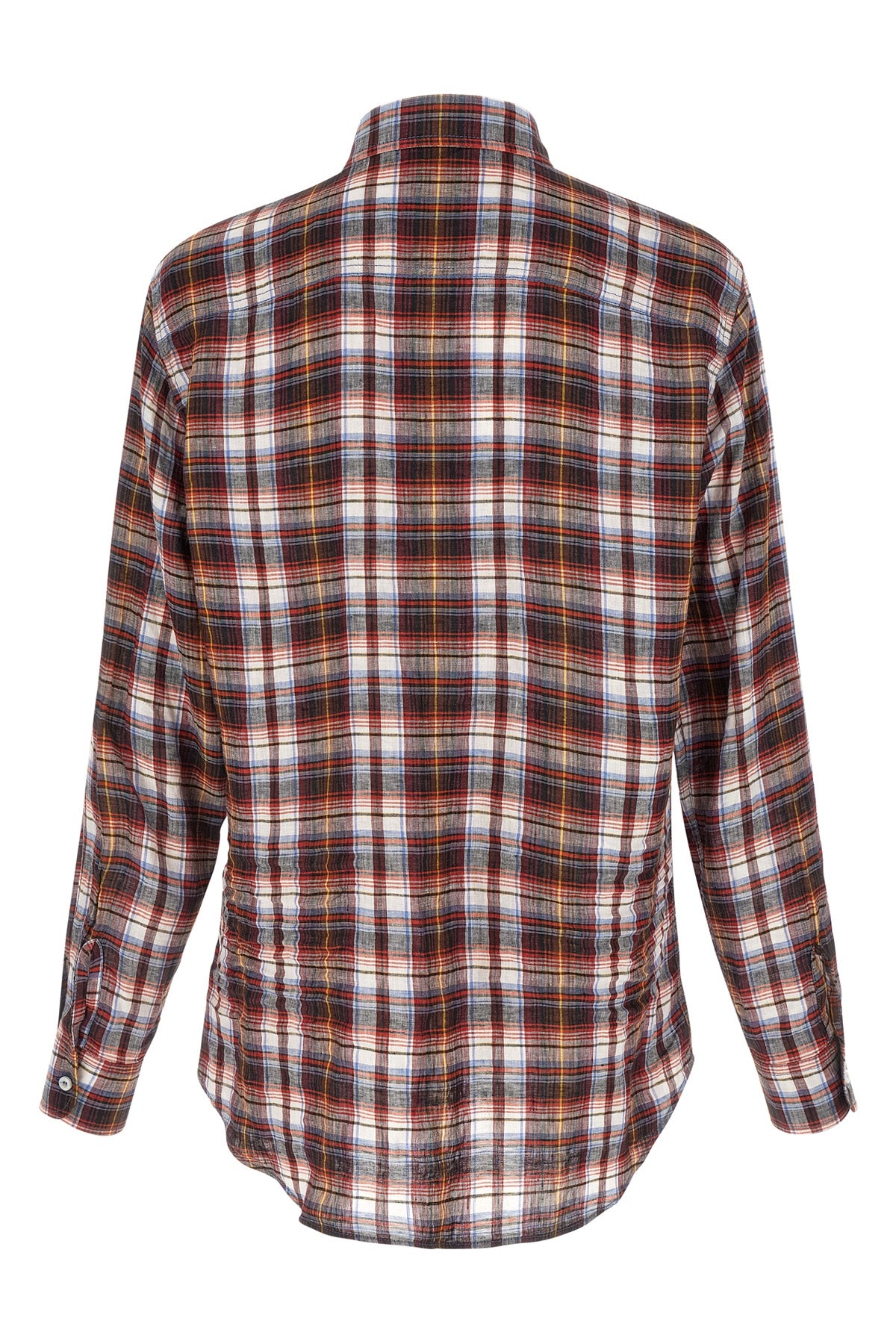 canadian vintage plaid linen shirt