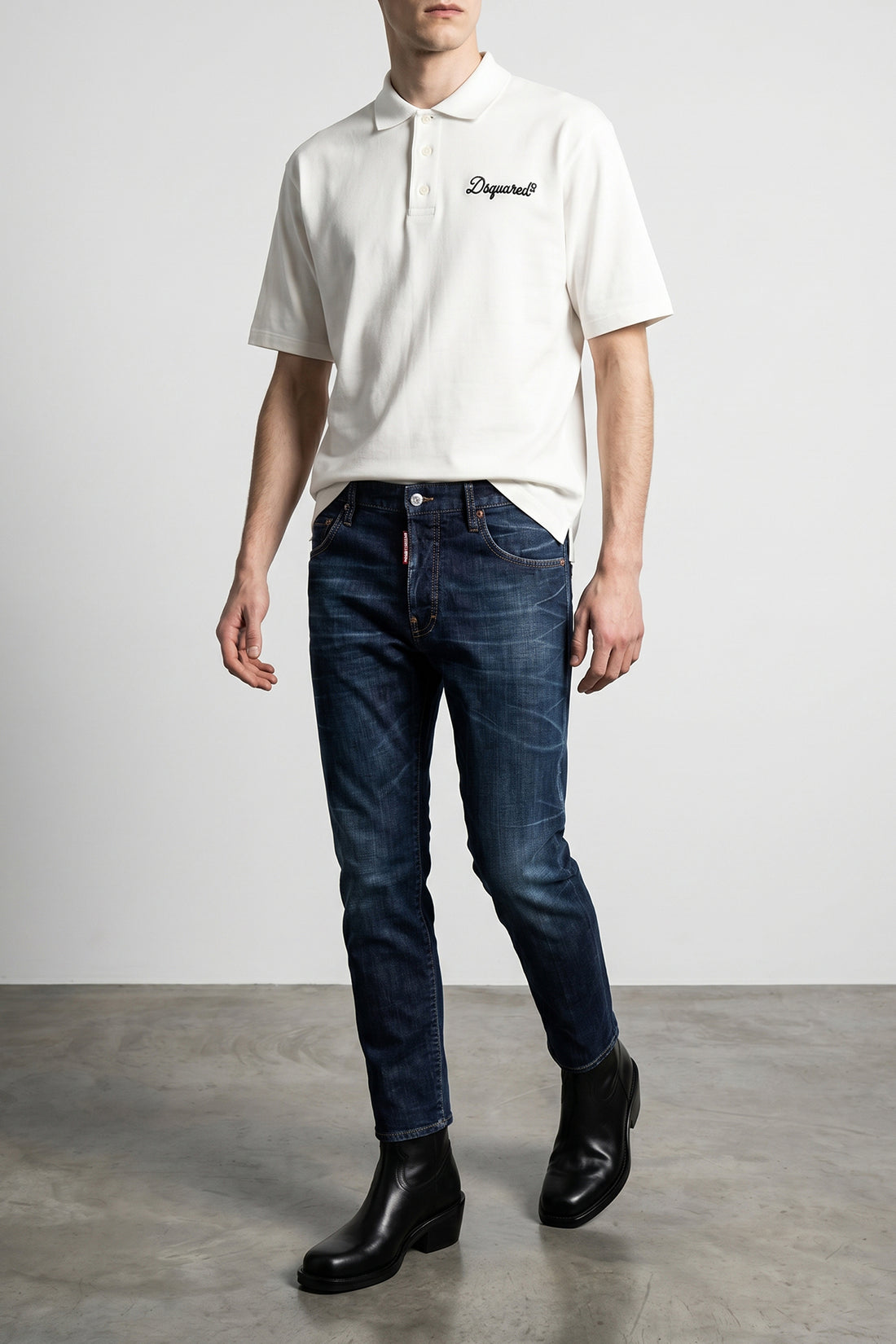 DSQUARED2 L smooth cotton jersey polo shirt