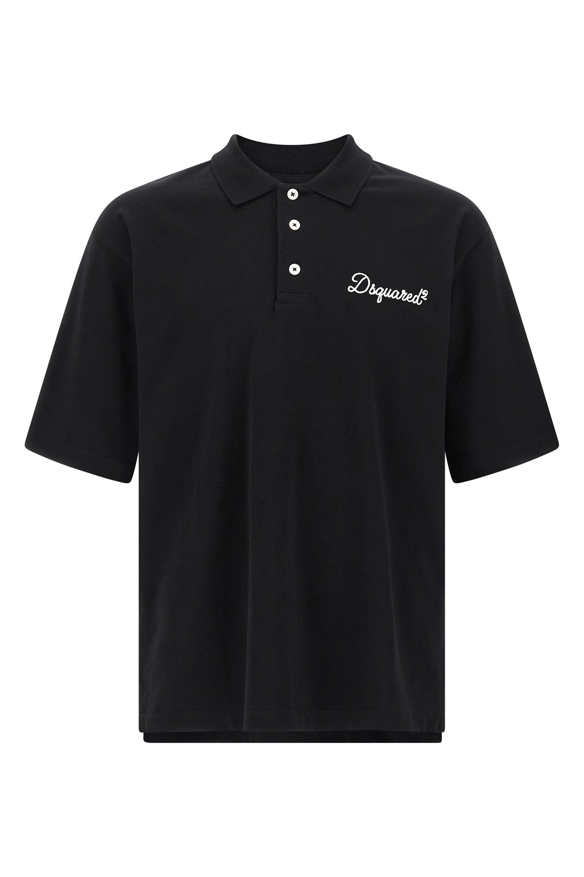 smooth cotton jersey polo shirt