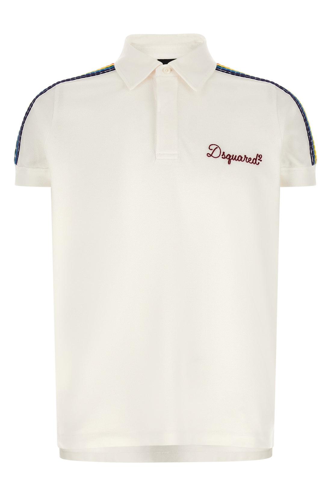 DSQUARED2 M be proud cotton piqué polo shirt