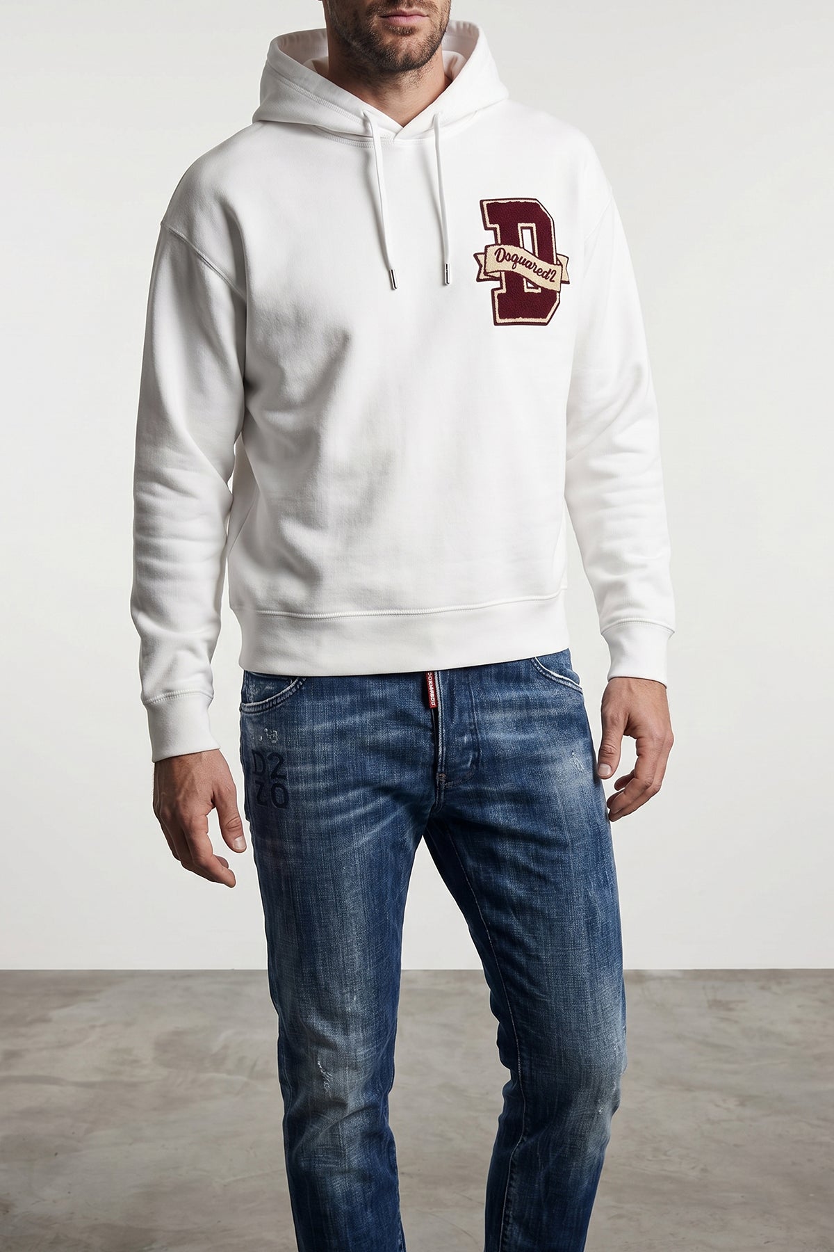 brushed cotton hoodie