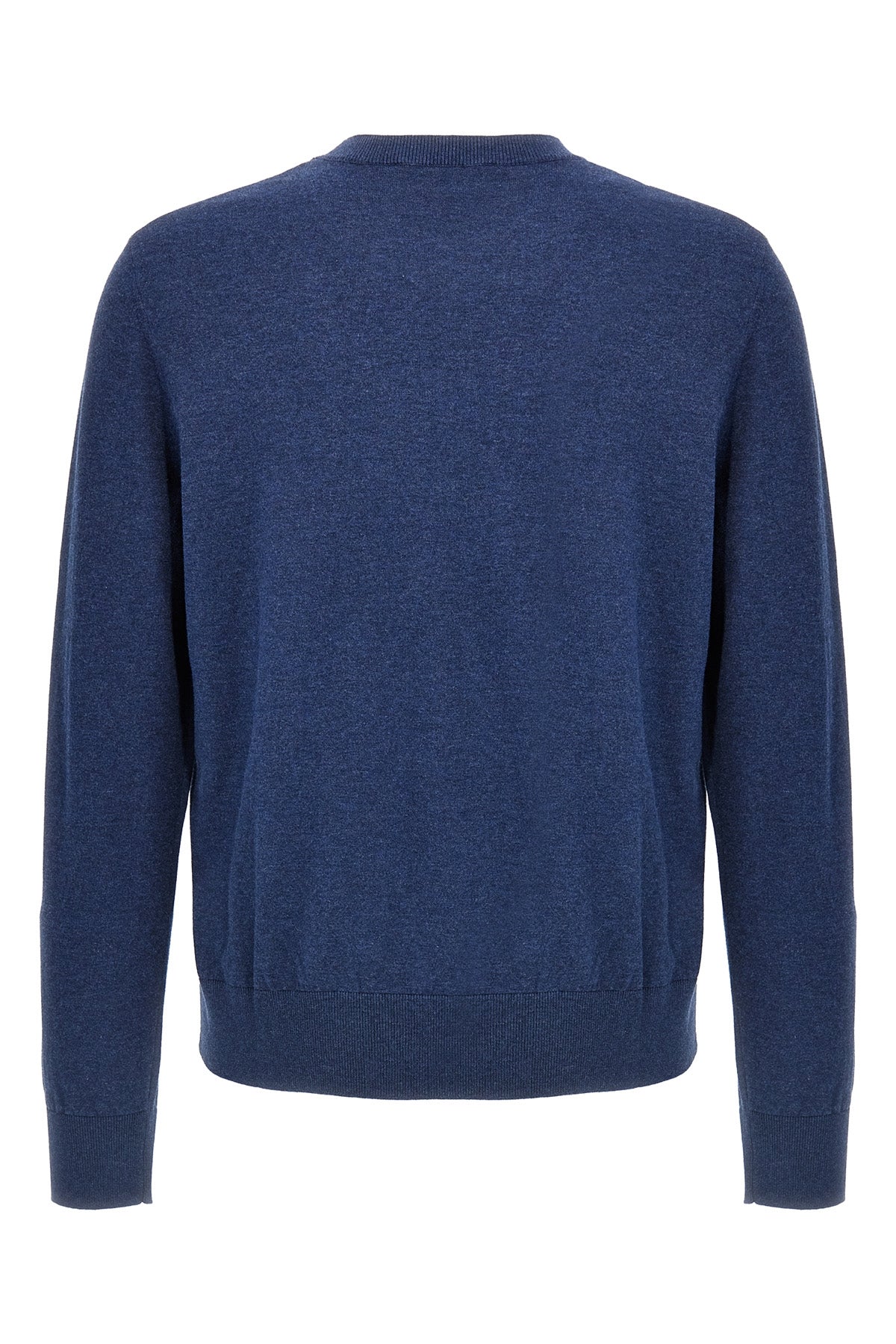 melange cotton crewneck sweater