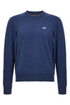 melange cotton crewneck sweater