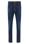 cool guy used-effect stonewashed cotton denim jeans