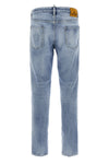 cool guy used-effect stonewashed cotton denim jeans