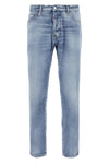 cool guy used-effect stonewashed cotton denim jeans