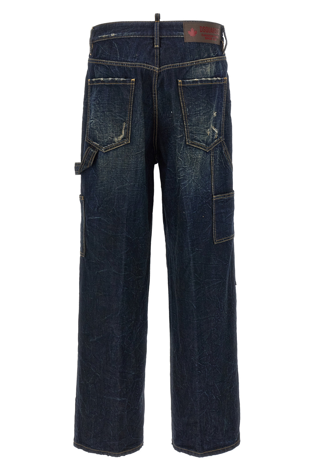 DSQUARED2 52 loose carpenter cotton denim jeans
