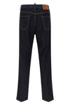 crinkled cotton and hemp blend denim jeans