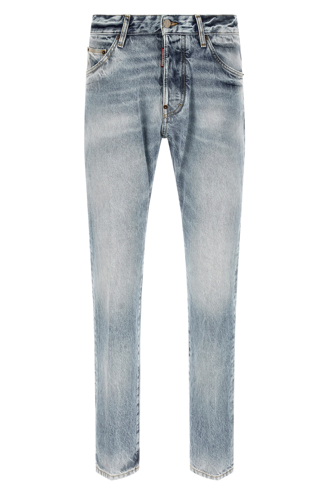 DSQUARED2 46 teddy used-effect stonewashed cotton denim jeans