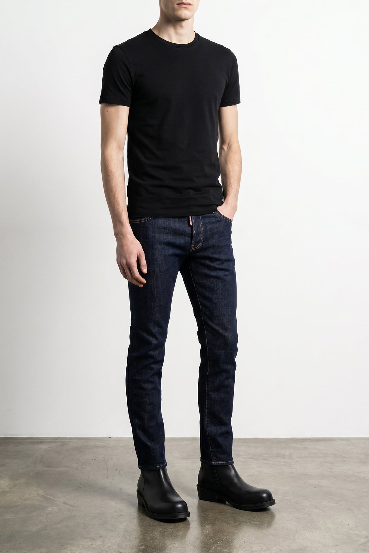 12-ounce stretch denim teddy jeans