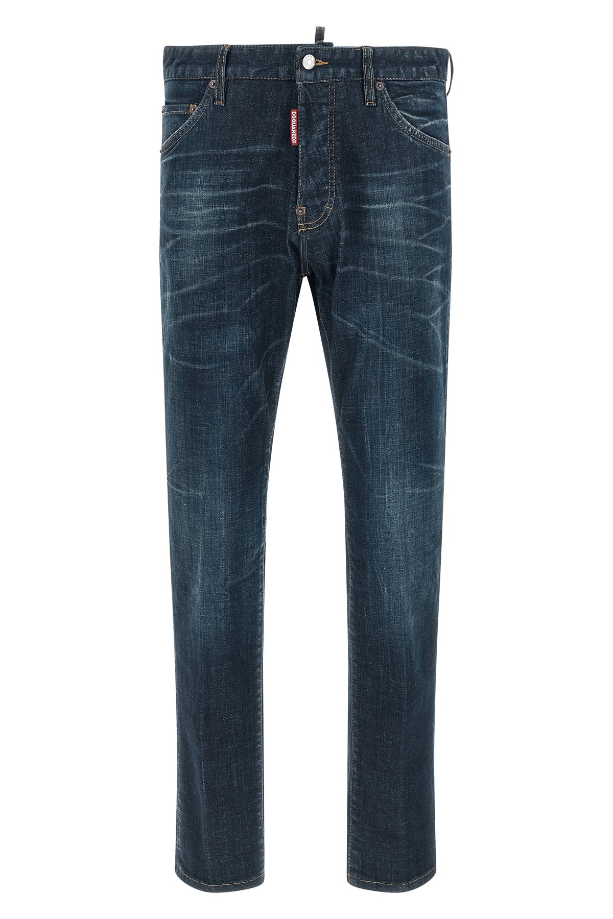 teddy stonewashed cotton denim jeans