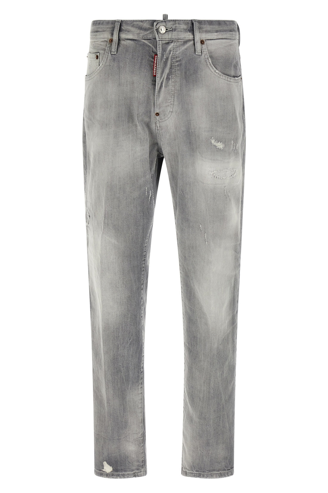DSQUARED2 54 642 used-effect stonewashed stretch cotton denim jeans