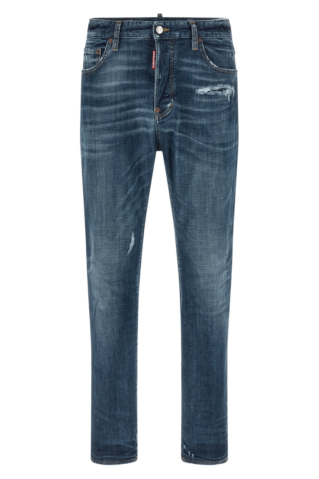DSQUARED2 46 642 used-effect stonewashed stretch cotton denim jeans