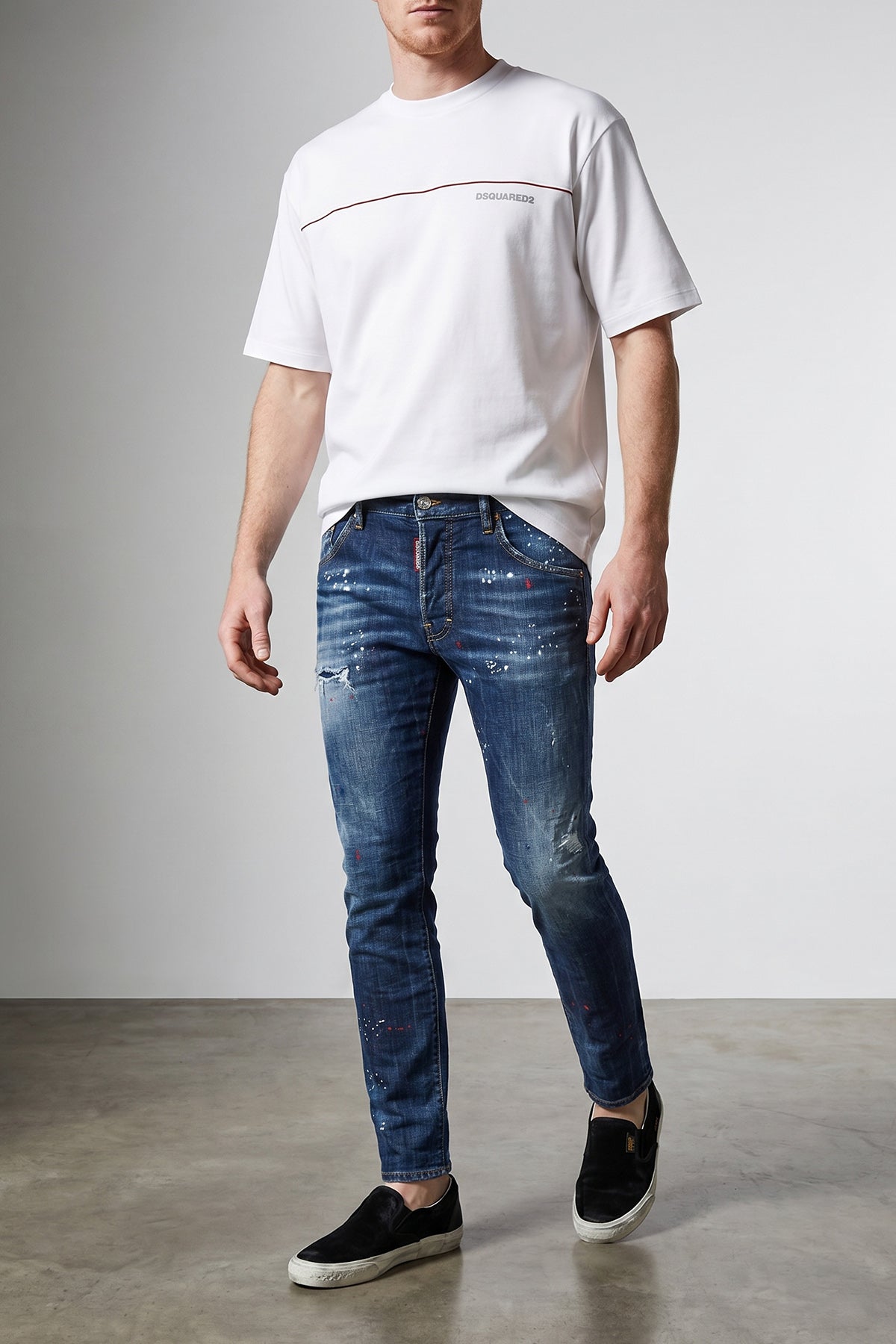 skater cotton denim jeans
