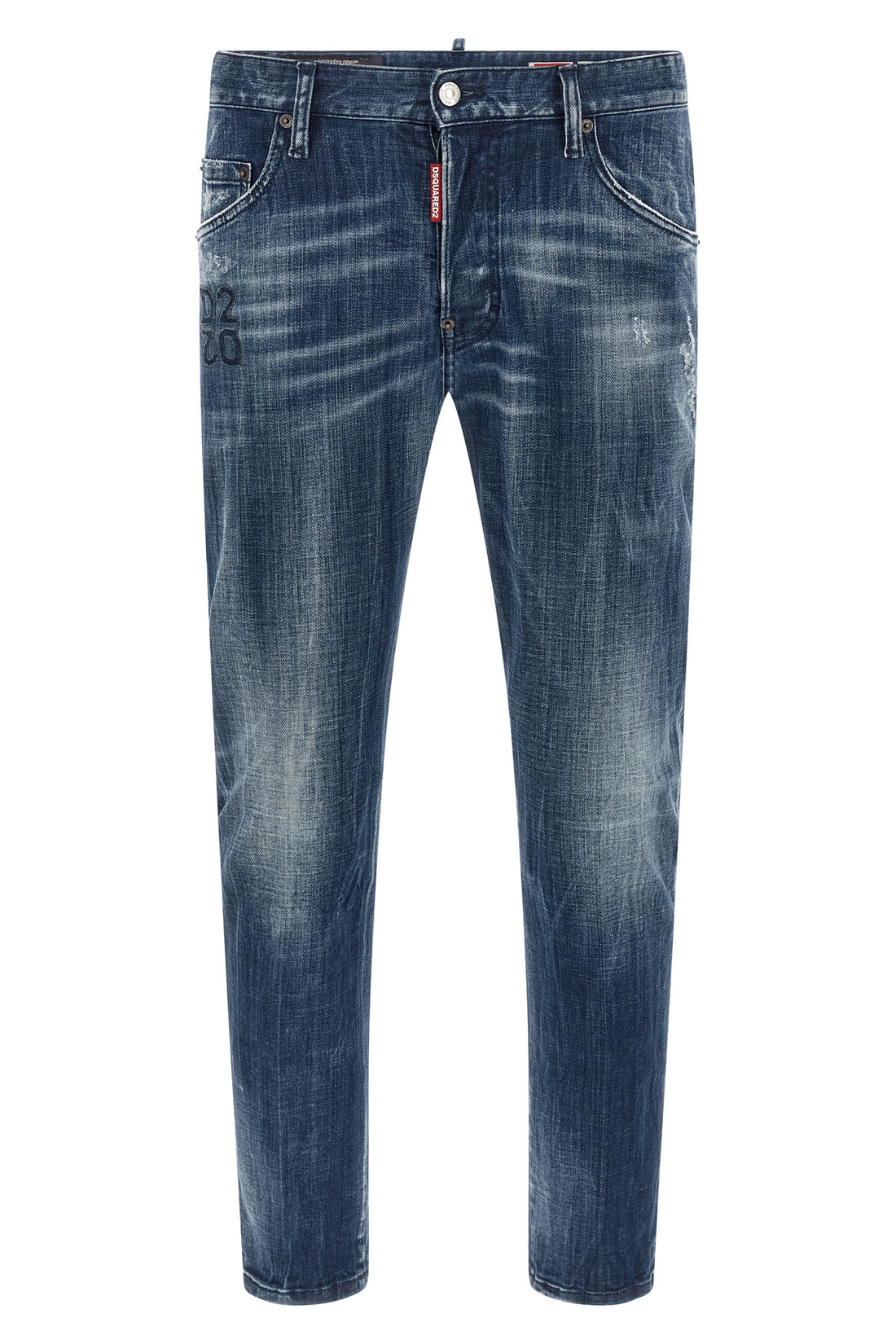 DSQUARED2 46 skater stone-washed cotton denim jeans