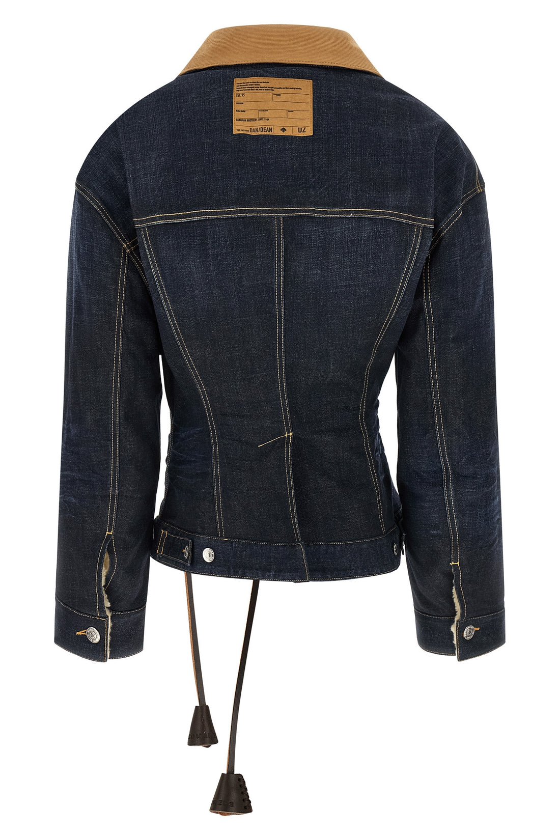 DSQUARED2 38 the wrap over dsquared2 jacket stands out for its construction