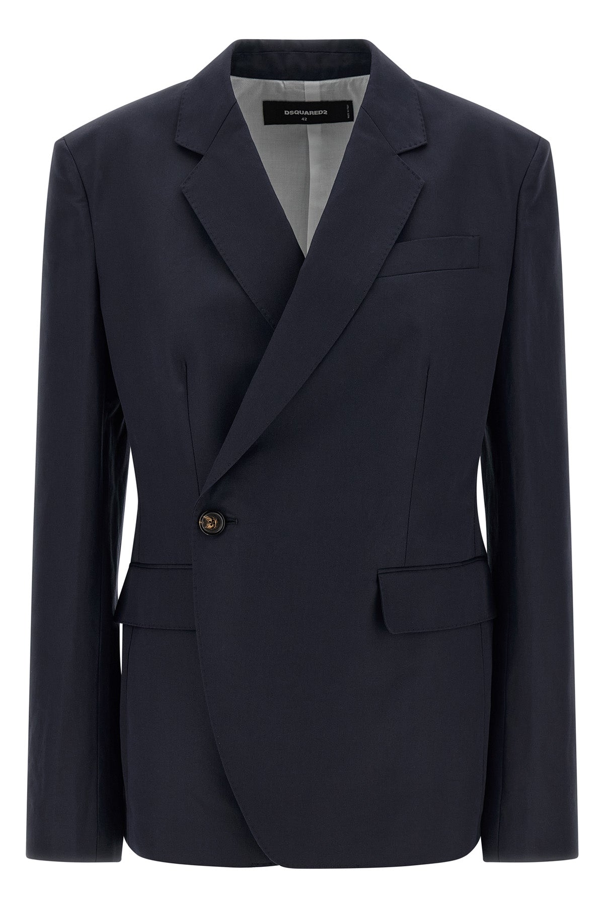 kathy double-breasted cotton gabardine blazer