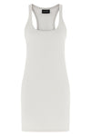 sexy ribbed cotton tank top minidress