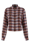 check baby breathable linen shirt