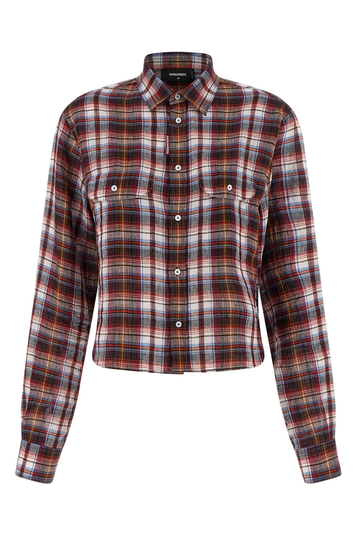 check baby breathable linen shirt