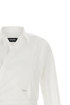 the wrap dsquared2 shirt redefines the codes of classic tailoring through a cr
