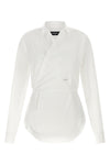the wrap dsquared2 shirt redefines the codes of classic tailoring through a cr