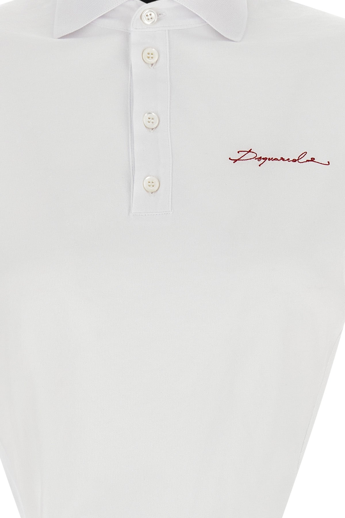 the dsquared2 deep cut just right fit cropped polo shirt reinterprets the clas