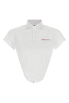 the dsquared2 deep cut just right fit cropped polo shirt reinterprets the clas
