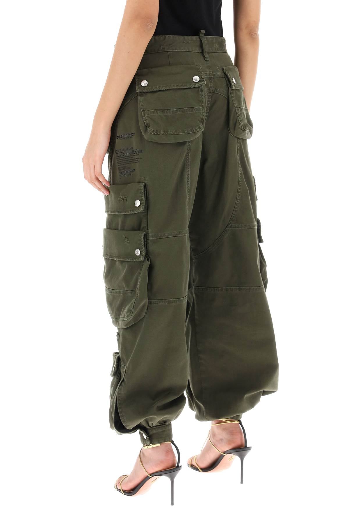 wide leg cargo pants