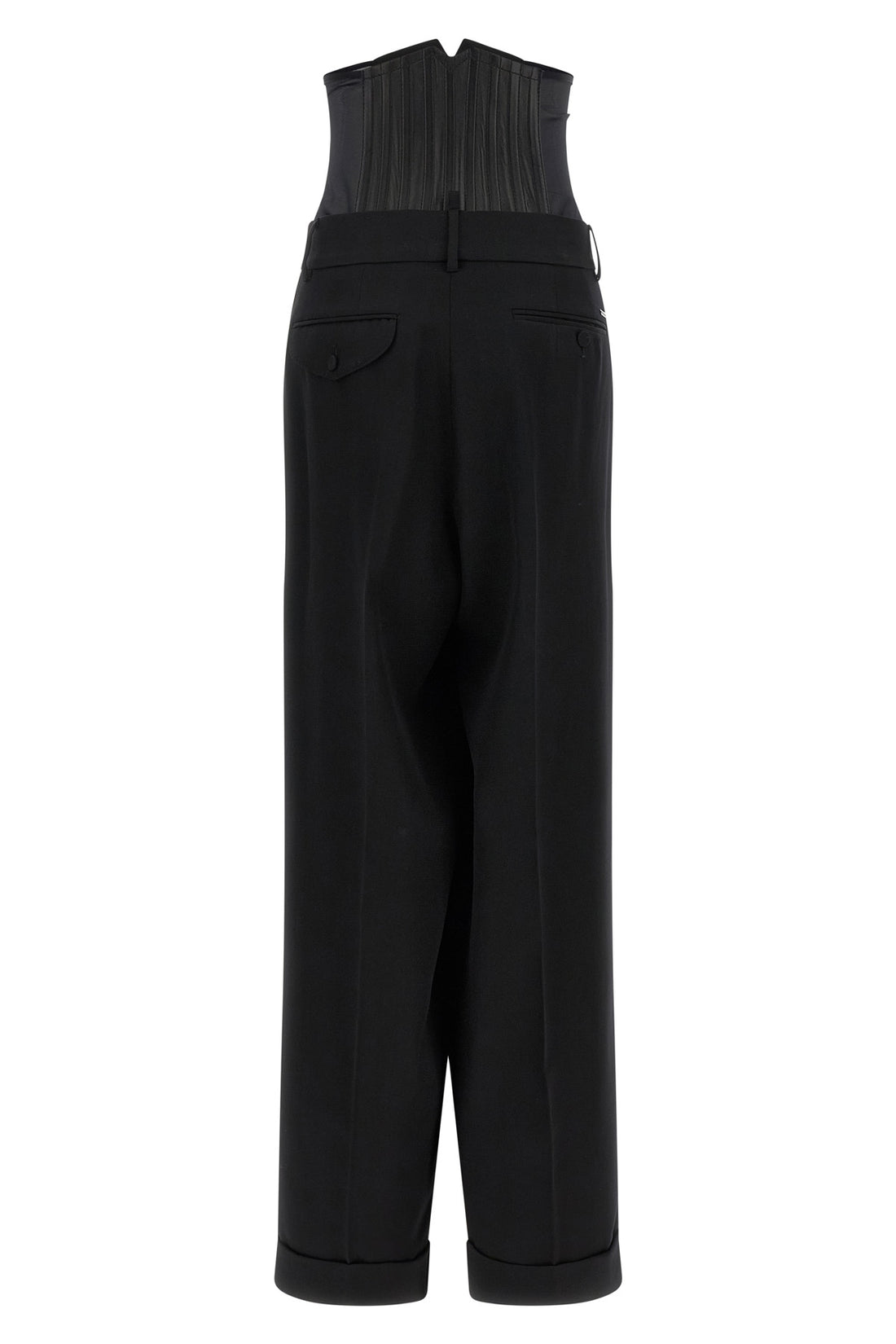 DSQUARED2 38 the dsquared2 tailored2 black pants and corset set offers a new take on tailor