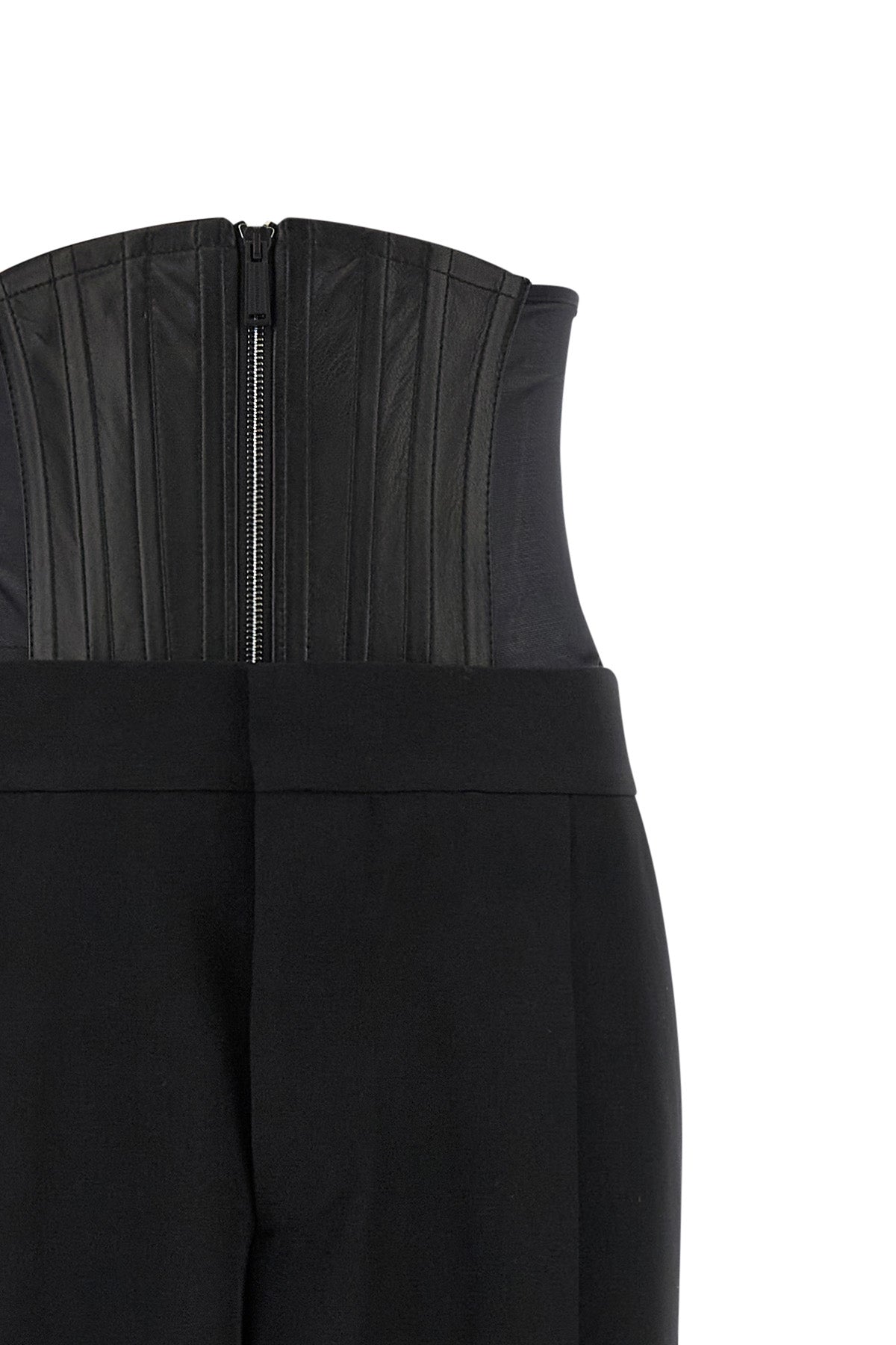the dsquared2 tailored2 black pants and corset set offers a new take on tailor