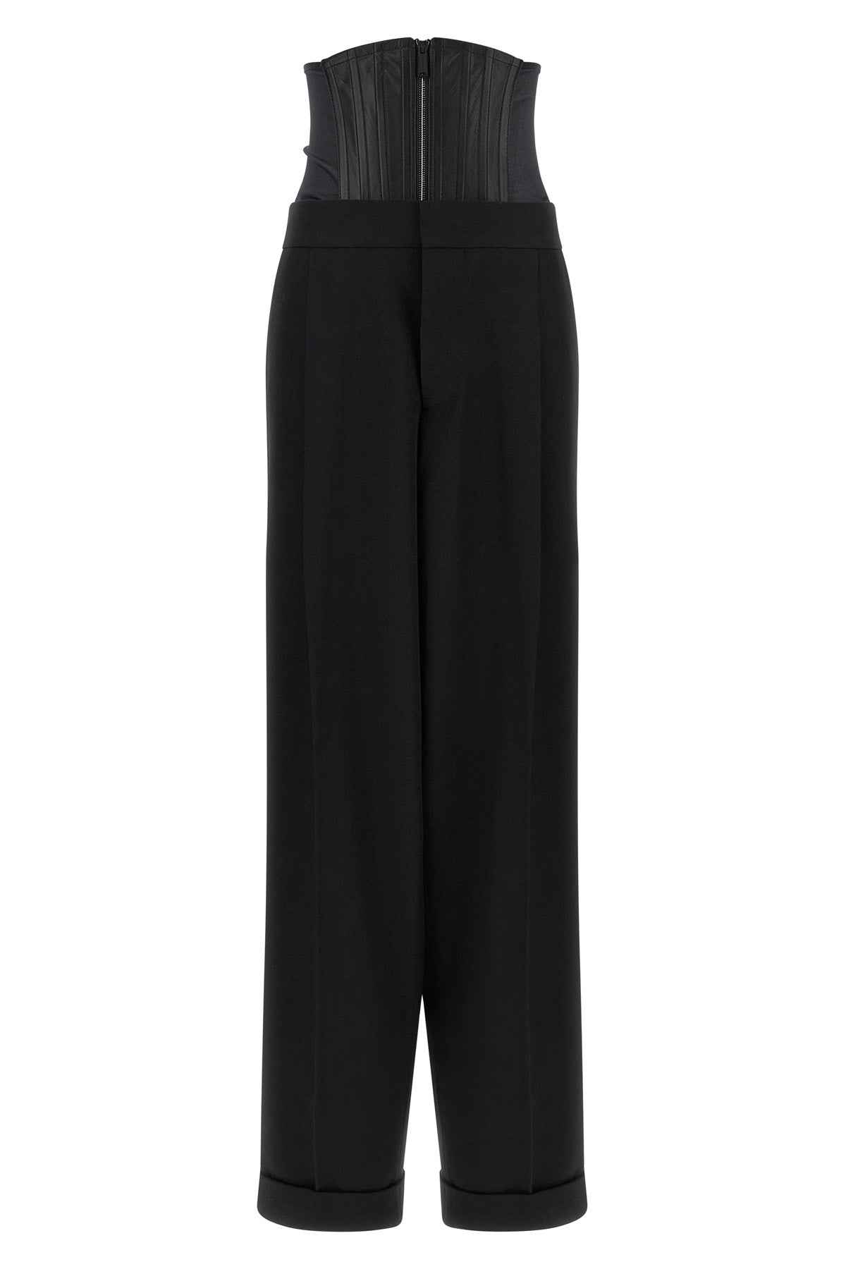 the dsquared2 tailored2 black pants and corset set offers a new take on tailor