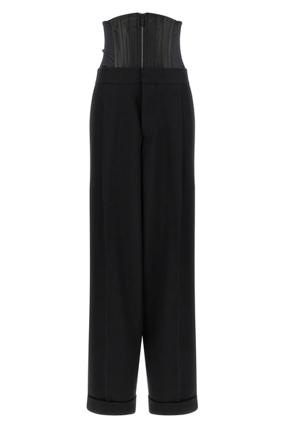 the dsquared2 tailored2 black pants and corset set offers a new take on tailor